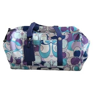 Vintage Signature Coach Lsrge Kyra Daisy Duffle Bag / Travel Bag